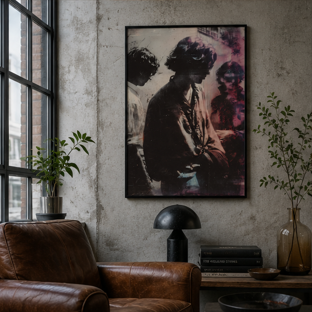Vintage Rock Band Matte Poster Retro Portrait Wall Art Giclee Print On Archival Museum Grade Paper
