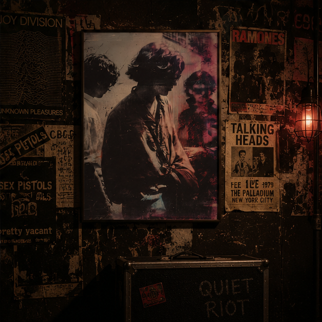 Vintage Rock Band Matte Poster Retro Portrait Wall Art Giclee Print On Archival Museum Grade Paper