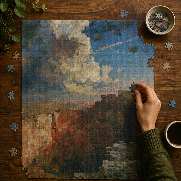 Scenic Canyon Landscape Puzzle 500 1000 1014 Piece Jigsaw Puzzle For Relaxing Family Game Night