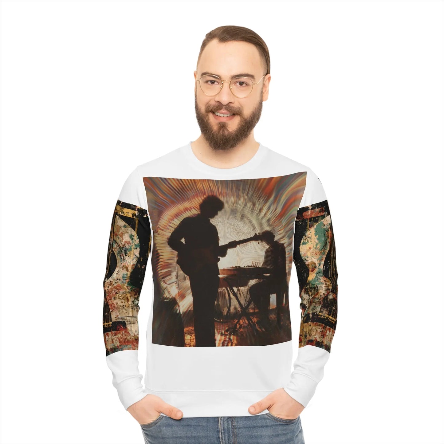 Sonic Mirage Artistic Crewneck – Music Andy Designs - MusicandydesignsAll Over Prints