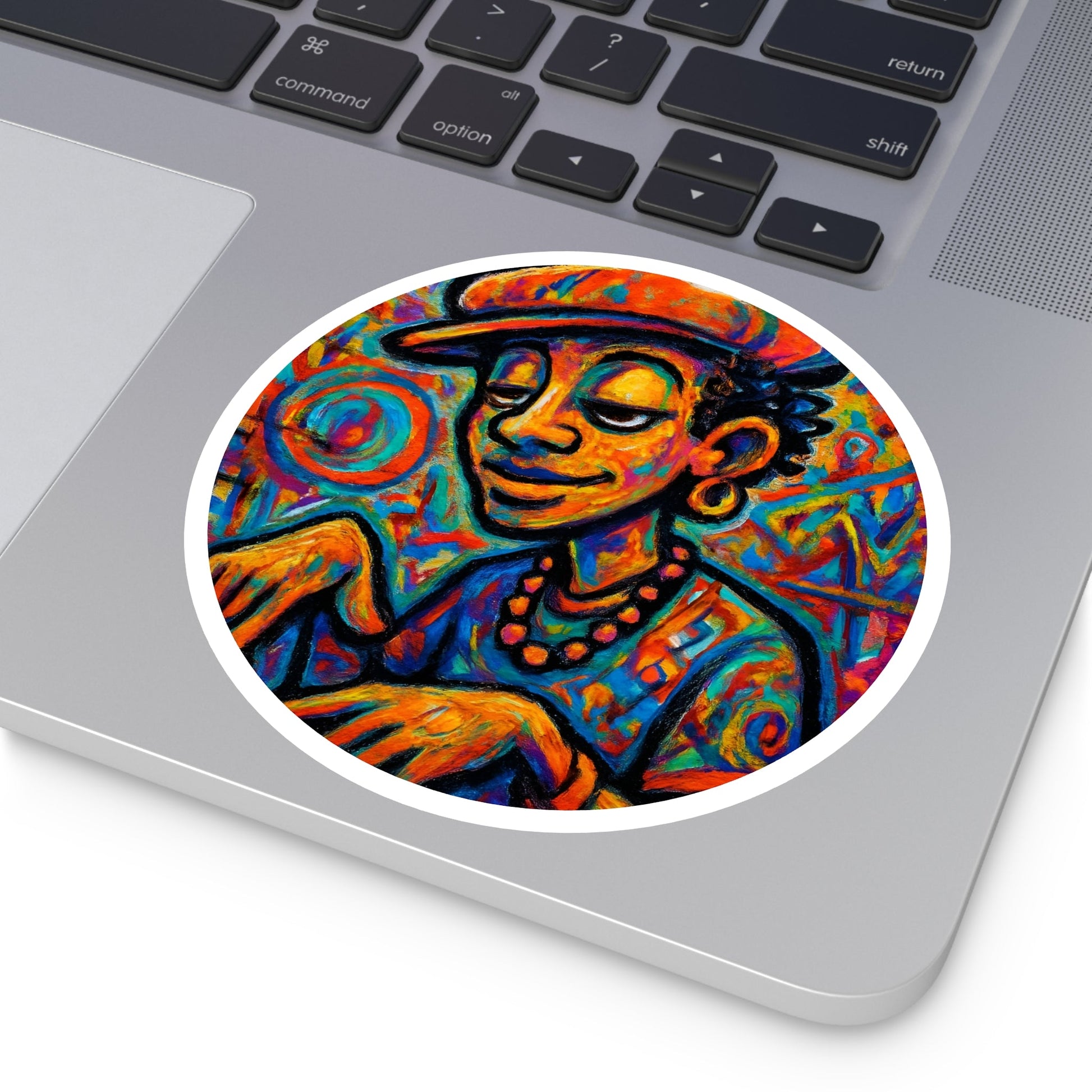 "Street Groove" Musician Sticker - MusicandydesignsPaper products