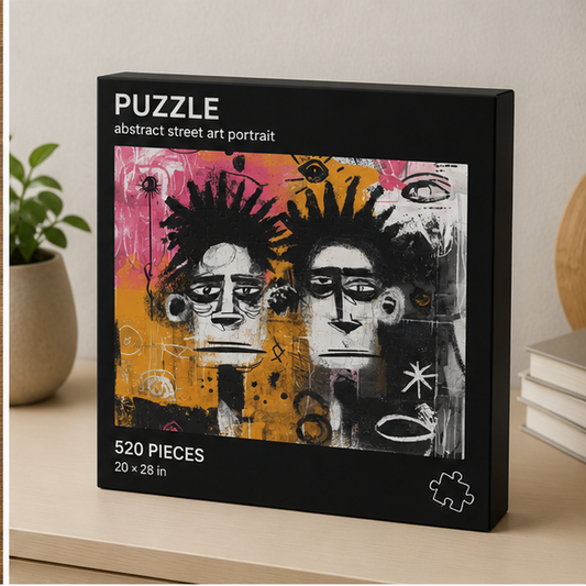 Abstract Street Art Portrait Puzzle Featuring Urban Graffiti Jigsaw 110 To 1014 Pieces