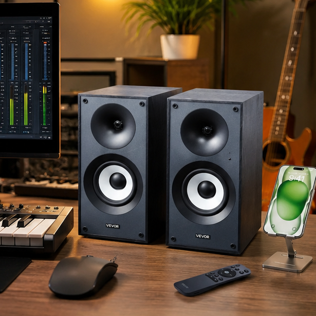 Premium Bluetooth Studio Monitors: 25W Powerhouse Pair