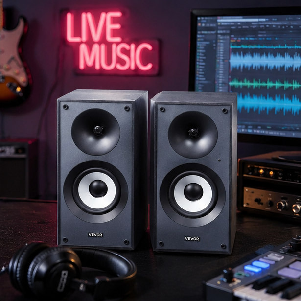 Premium Bluetooth Studio Monitors: 25W Powerhouse Pair