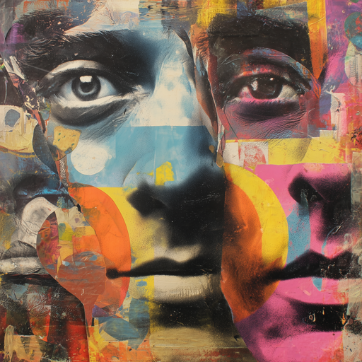 Modern Pop Expressionist Music Artwork, Emotional Indie Album