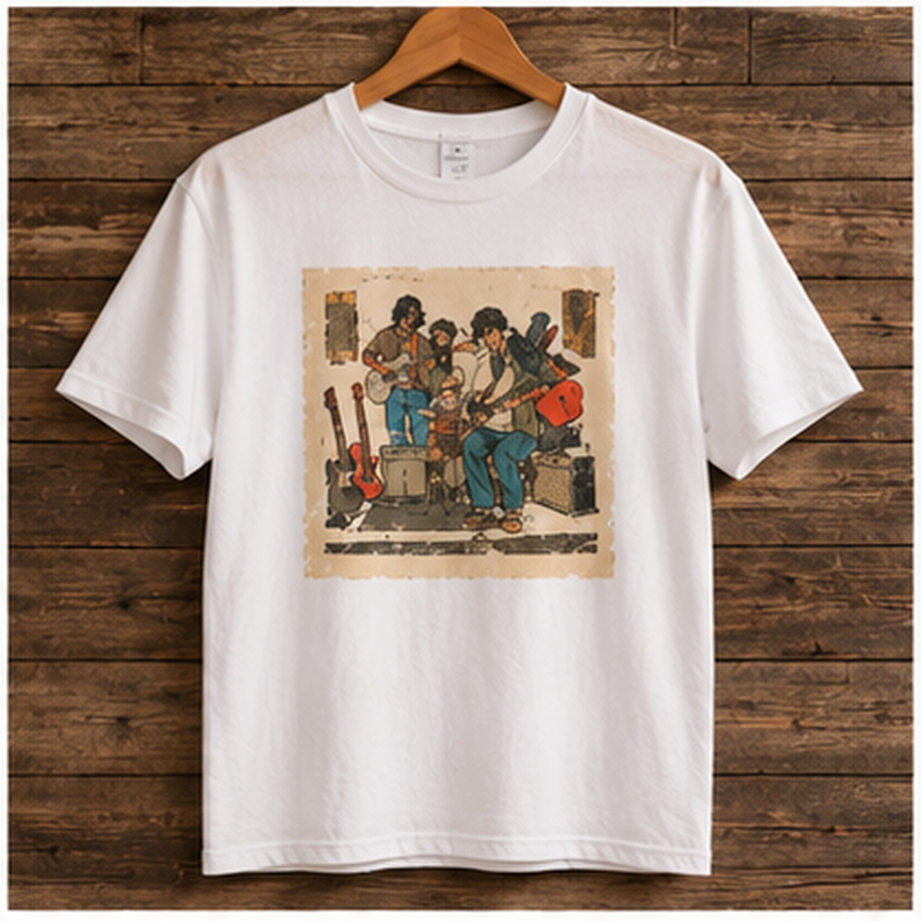 Vintage Band Rehearsal T-Shirt, Retro Indie Rock Tee, Guitar Player Shirt, Musician Gift, Garage Band Graphic Tee, Music Lover Shirt