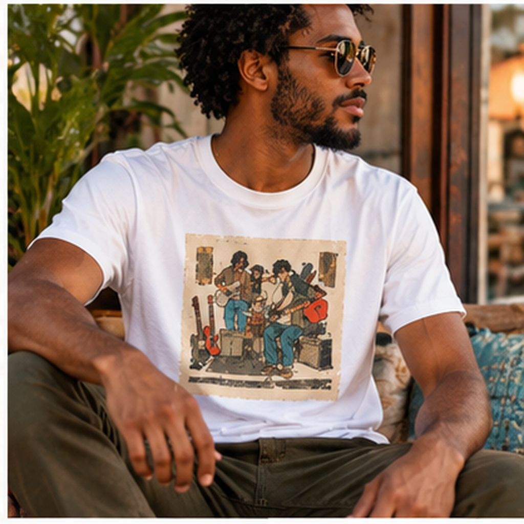 Vintage Band Rehearsal T-Shirt, Retro Indie Rock Tee, Guitar Player Shirt, Musician Gift, Garage Band Graphic Tee, Music Lover Shirt