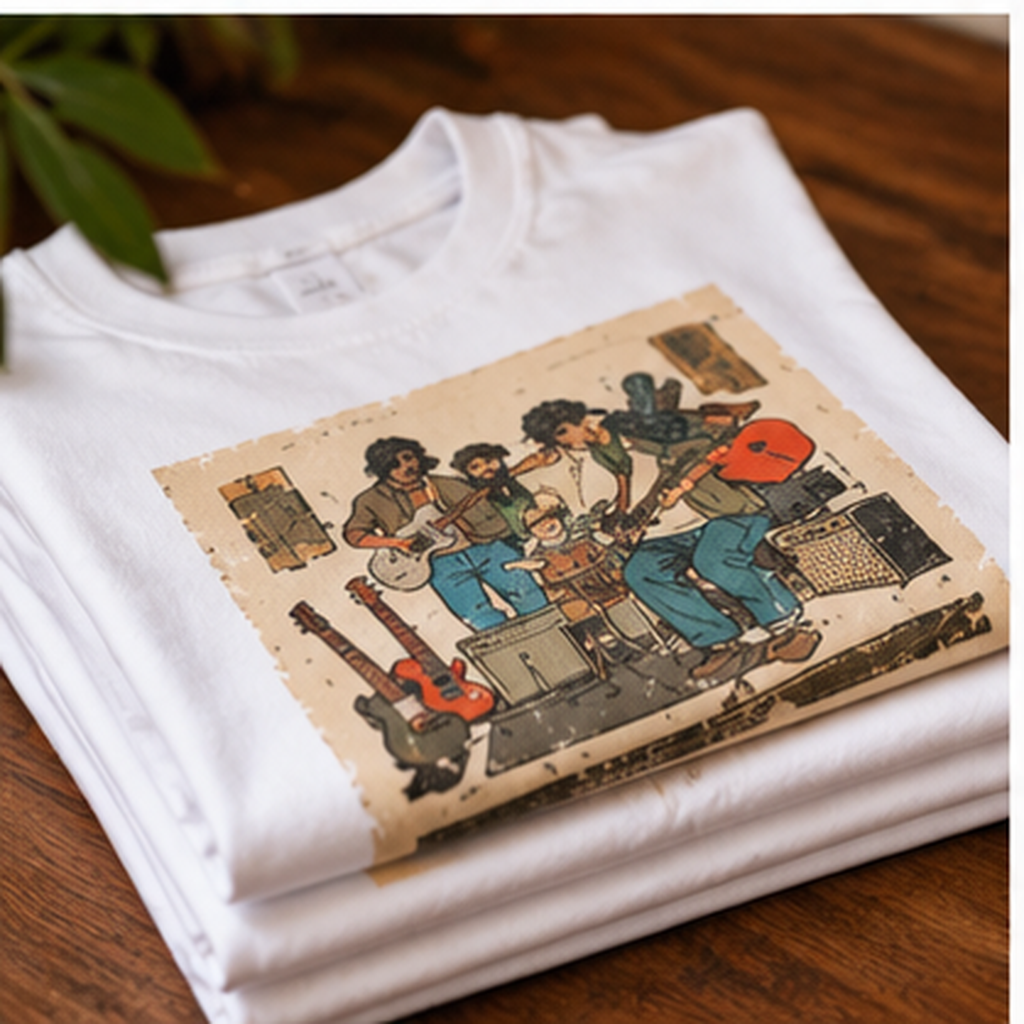 Vintage Band Rehearsal T-Shirt, Retro Indie Rock Tee, Guitar Player Shirt, Musician Gift, Garage Band Graphic Tee, Music Lover Shirt